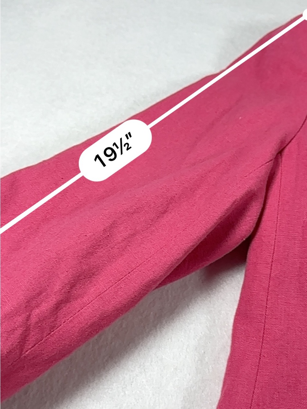 Jones New York Signature Pink Linen Blend Blazer Jacket M 3/4 Sleeve - Picture 8 of 10